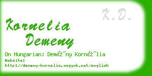 kornelia demeny business card